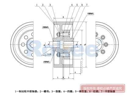 LTZ聯軸器,TLL聯軸器,LTZ彈性聯軸器,TLL彈性聯軸器,LTZ柱銷聯軸器,TLL柱銷聯軸器,彈性套柱銷聯軸器